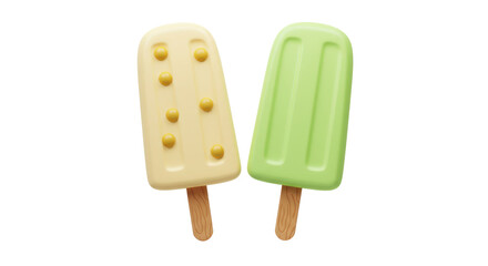 Isolated Two Popsicles