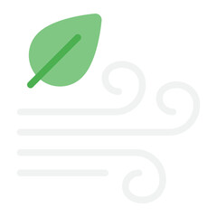 Icon Wind and Leaf