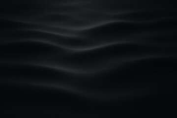 Smooth black waves creating an abstract and elegant background, perfect for design projects requiring a touch of sophistication and mystery