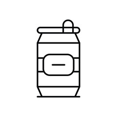 Drink Can vector icon stock illustration
