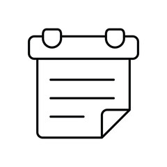 Notes  vector icon stock illustration