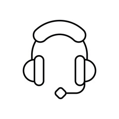 Headphones  vector icon stock illustration