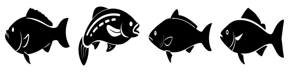 sablefish black cod icon, sablefish black cod silhouette vector illustration-simple silhouette illustration of sablefish black cod, perfect for sablefish black cod logos and icons