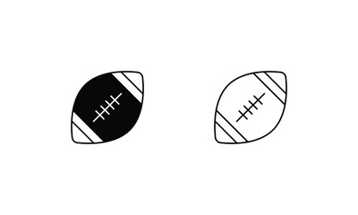 American Football  icons set vector stock illustration