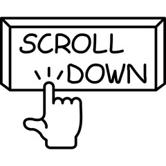 Scroll Down Icon