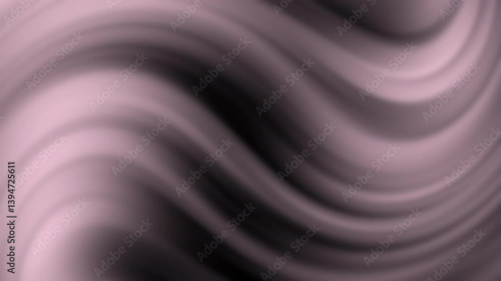 Aufkleber abstract waves in soft pink and gray tones create a smooth, flowing design, emphasizing motion and d