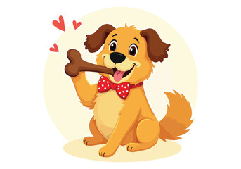 Obraz premium National Rescue Dog Day Vector Illustrations - Playful, Heartwarming Designs of Rescue Dogs, Adoption, and Shelters for Social Media, Campaigns, and Awareness Projects