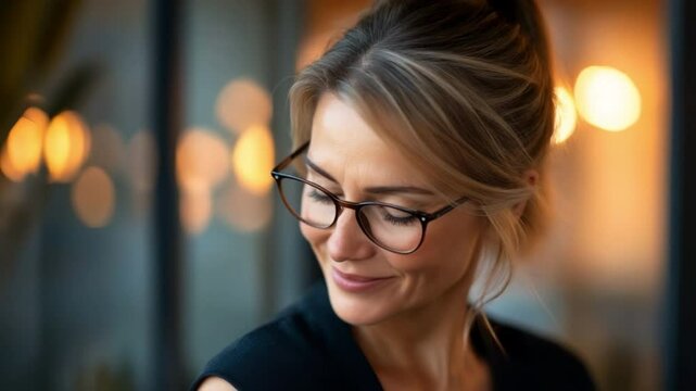 Contemplative gaze: The intimate portrait of a sophisticated individual, lost in introspective thought, exuding confidence and intellectual curiosity.