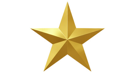 Isolated Golden Star