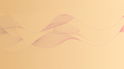 Golden simple vector waves wallpaper 