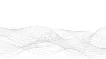White simple vector waves wallpaper 