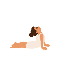 Kids exercising yoga. Children in asana and gym poses set. Cute little girls and boys, healthy sport activity. Child characters, toddlers stretch. Flat vector illustration isolated on white background