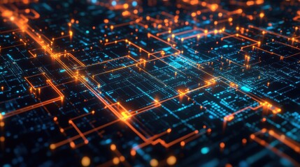 DeFi Digital Background Grid