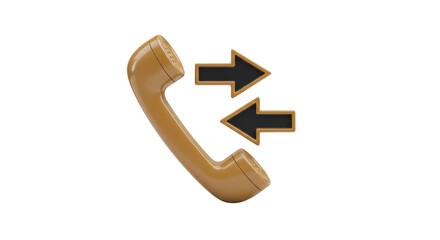 Isolated Incoming Call Phone Icon
