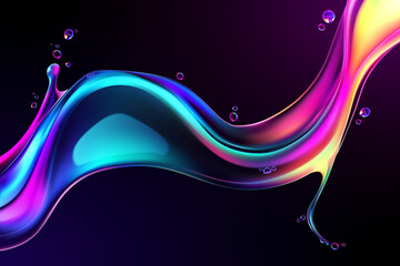 Elegant Holographic and Liquid Background