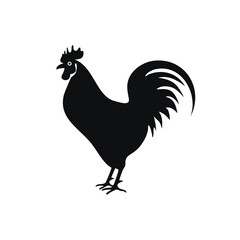 Animal and Bird Silhouette Icons Set – Vector Collection of Farm Animals, Birds, and Pets in Black Silhouette Style