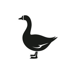 Animal and Bird Silhouette Icons Set – Vector Collection of Farm Animals, Birds, and Pets in Black Silhouette Style