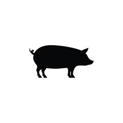 Animal and Bird Silhouette Icons Set – Vector Collection of Farm Animals, Birds, and Pets in Black Silhouette Style