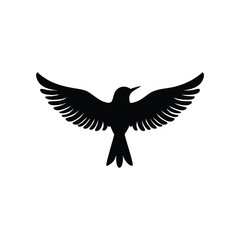 Obraz premium Animal and Bird Silhouette Icons Set – Vector Collection of Farm Animals, Birds, and Pets in Black Silhouette Style