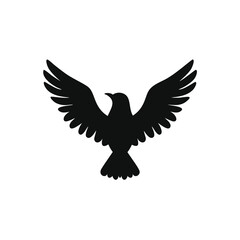 Fototapeta premium Animal and Bird Silhouette Icons Set – Vector Collection of Farm Animals, Birds, and Pets in Black Silhouette Style