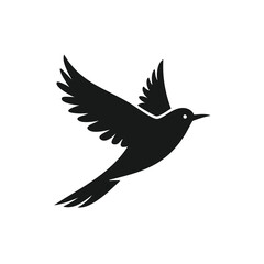 Fototapeta premium Animal and Bird Silhouette Icons Set – Vector Collection of Farm Animals, Birds, and Pets in Black Silhouette Style
