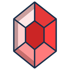 Linear color Diamond icon