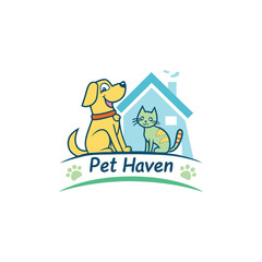 pet shop logo or pet care logo