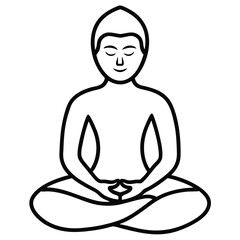 buddha statue vector
