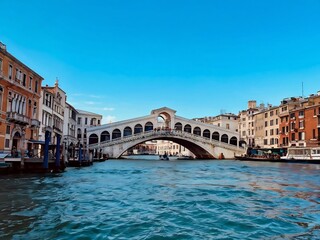 The Rialto Bridge in Venice, Italy