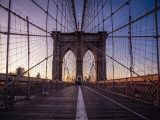 The Brooklyn Bridge: A Walk in the Evening