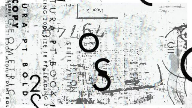 Abstract texture fast transition background with black and white random graphics