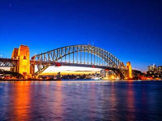 Naklejka premium Sydney Harbour Bridge at Twilight