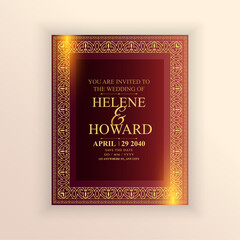 indian marriage card poster design save the date for announcement