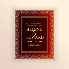 indian marriage card poster design save the date for announcement	