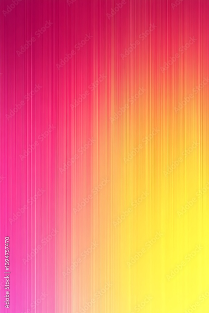 Poster neon gradient background with hot pink to electric yellow transition, futuristic style empty templat