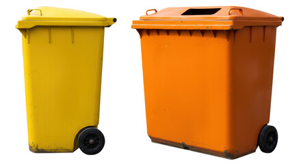 Isolated Trash Bins