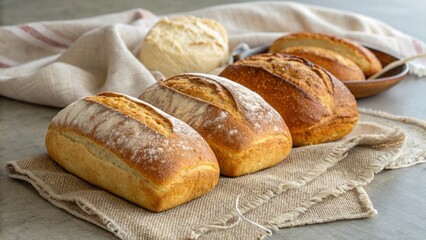 Bread and butter detail, highlighting the fresh baked and food theme.
