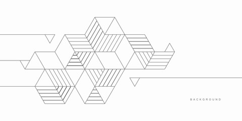 Abstract geometric technological background. Vector creative design.