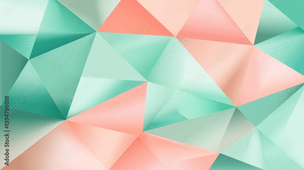 Poster modern minimalist architecture, soft geometric abstract background