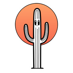 vector illustration of a cactus