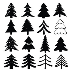 “Tree Silhouettes: Nature’s Shadows in Minimalist Beauty”