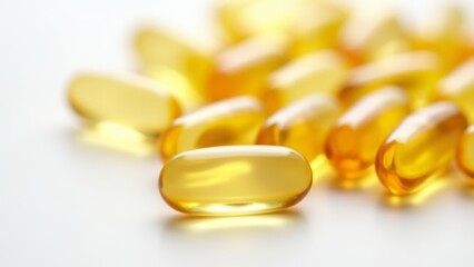 Close-Up Of Omega 3 Fish Oil