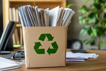 Recycling Paper Documents:  Eco-Friendly Office Waste Management