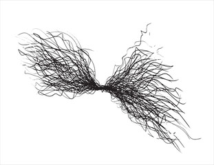 Vector illustration Doodle drawing. Line drawing art. Hand drawn. Scribble art. Creative drawing. Chaotic line