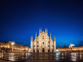 Milan Cathedral at Night