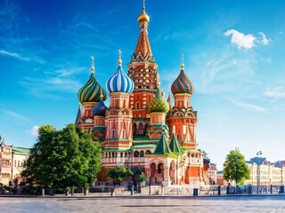 Fototapeta premium St. Basil's Cathedral in Moscow, Russia