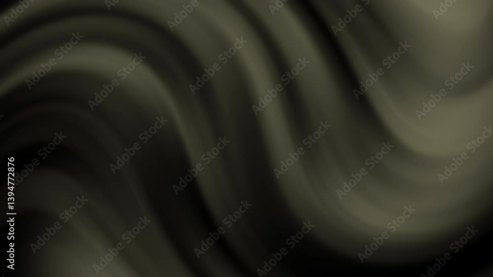 Poster A smooth, flowing abstract pattern in various shades of muted green creates a calming visual effect, reminiscent of gentle waves or folds in fabric.