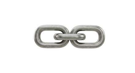 Isolated Metal Chain Links