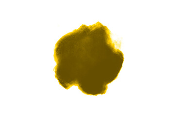 Variety of paint circles created with different brushes in distinct colors on a clean canvas