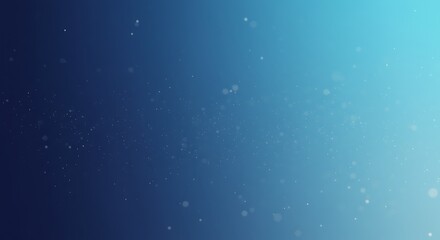 Obraz premium Abstract Blue Gradient Background with Floating Particles: A Serene Digital Art Piece